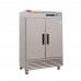 Commercial Reach in Upright Freezer, 2 door, 54 inch, 49 Cu.ft, Stainless Steel