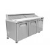 Eqchen KSR-72B, Commercial 72 20 Pan Salad Sandwich Food Prep Table Refrigerator