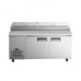 Eqchen APPT-71-HC, Commercial 71 Pizza Prep Table Refrigerator 9 Pans 2 Door Stainless Steel 16.9  cu.ft.