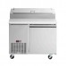 Eqchen APPT-49-HC, Commercial 49 Pizza Prep Table Refrigerator 6 Pans 1 Door Stainless Steel 6  cu.ft.